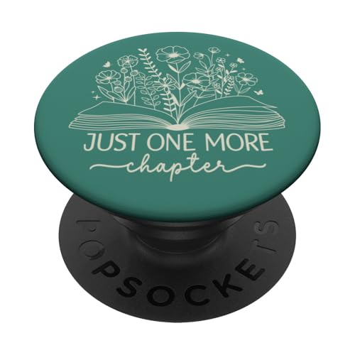 Nur noch ein Kapitel Bookish Book Reading Botanical Teal PopSockets Klebender PopGrip Nur noch ein Kapitel Bookish Book Reading Botanical Teal PopSockets Klebender PopGrip von Just One More Chapter Reader Floral Book Club Co.