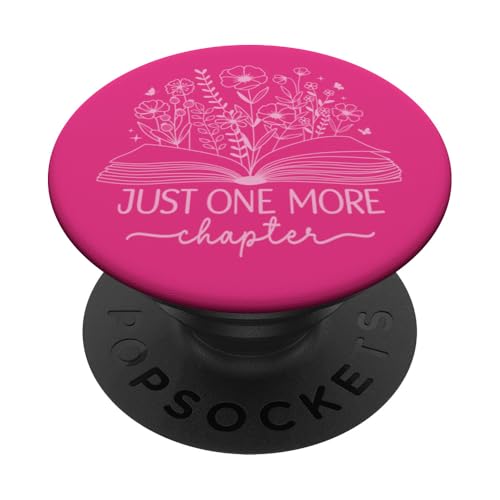 Nur noch ein Kapitel Bookish Book Reading Bright Hot Pink PopSockets Klebender PopGrip Nur noch ein Kapitel Bookish Book Reading Bright Hot Pink PopSockets Klebender PopGrip von Just One More Chapter Reader Floral Book Club Co.
