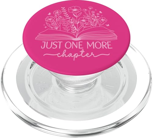Nur noch ein Kapitel Bookish Book Reading Bright Hot Pink PopSockets PopGrip für MagSafe Nur noch ein Kapitel Bookish Book Reading Bright Hot Pink PopSockets PopGrip für MagSafe von Just One More Chapter Reader Floral Book Club Co.