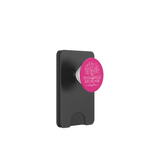 Nur noch ein Kapitel Bookish Book Reading Bright Hot Pink PopSockets PopWallet für MagSafe Nur noch ein Kapitel Bookish Book Reading Bright Hot Pink PopSockets PopWallet für MagSafe von Just One More Chapter Reader Floral Book Club Co.