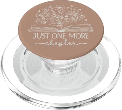 Nur noch ein Kapitel Bookish Book Reading Dark Sand Beige PopSockets PopGrip für MagSafe Nur noch ein Kapitel Bookish Book Reading Dark Sand Beige PopSockets PopGrip für MagSafe von Just One More Chapter Reader Floral Book Club Co.