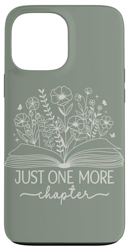 Nur noch ein Kapitel Bookish Book Reading Dusty Sage Book Hülle für iPhone 13 Pro Max Nur noch ein Kapitel Bookish Book Reading Dusty Sage Book Hülle für iPhone 13 Pro Max von Just One More Chapter Reader Floral Book Club Co.