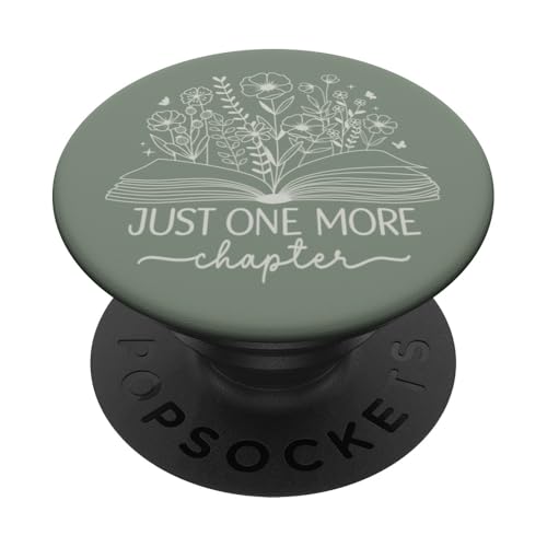 Nur noch ein Kapitel Bookish Book Reading Dusty Sage Book PopSockets Klebender PopGrip Nur noch ein Kapitel Bookish Book Reading Dusty Sage Book PopSockets Klebender PopGrip von Just One More Chapter Reader Floral Book Club Co.