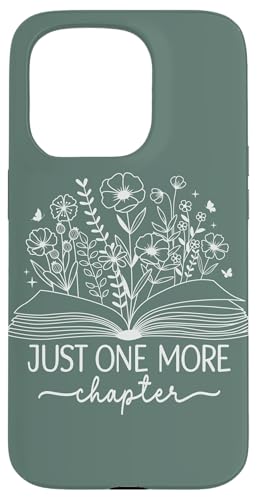 Nur noch ein Kapitel Bookish Book Reading Sage Green Book Hülle für iPhone 15 Pro Nur noch ein Kapitel Bookish Book Reading Sage Green Book Hülle für iPhone 15 Pro von Just One More Chapter Reader Floral Book Club Co.