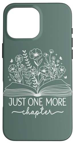 Nur noch ein Kapitel Bookish Book Reading Sage Green Book Hülle für iPhone 16 Pro Max Nur noch ein Kapitel Bookish Book Reading Sage Green Book Hülle für iPhone 16 Pro Max von Just One More Chapter Reader Floral Book Club Co.
