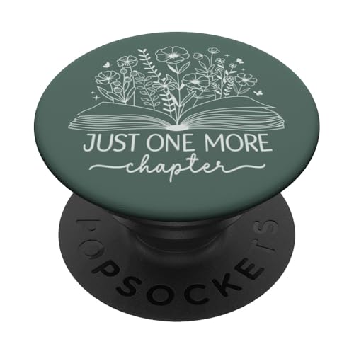 Nur noch ein Kapitel Bookish Book Reading Sage Green Book PopSockets Klebender PopGrip Nur noch ein Kapitel Bookish Book Reading Sage Green Book PopSockets Klebender PopGrip von Just One More Chapter Reader Floral Book Club Co.