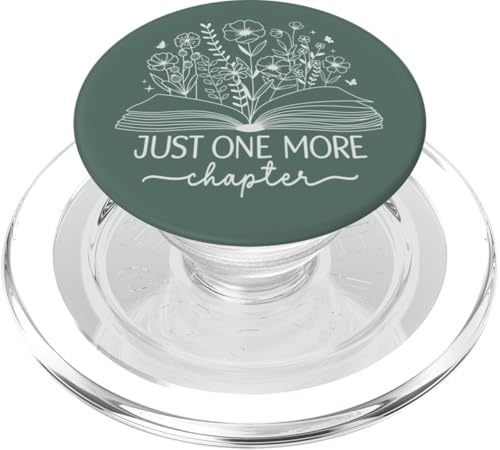 Nur noch ein Kapitel Bookish Book Reading Sage Green Book PopSockets PopGrip für MagSafe Nur noch ein Kapitel Bookish Book Reading Sage Green Book PopSockets PopGrip für MagSafe von Just One More Chapter Reader Floral Book Club Co.