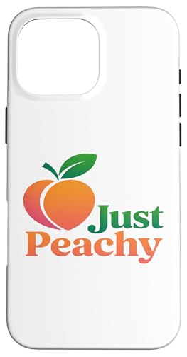 Just Peach Fresh Fruit Peach Sommerliebende pfirsichfarbene Mädchen Hülle für iPhone 16 Pro Max von Just Peachy