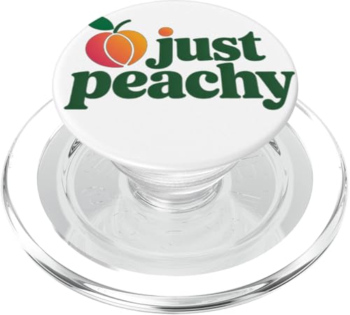 Just Peach Fresh Fruit Peach Sommerliebende pfirsichfarbene Mädchen PopSockets PopGrip für MagSafe Just Peach Fresh Fruit Peach Sommerliebende pfirsichfarbene Mädchen PopSockets PopGrip für MagSafe von Just Peachy
