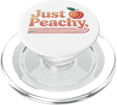 Peachy Vintage-Look für sommerliebende, pfirsichfarbene Mädchen PopSockets PopGrip für MagSafe Peachy Vintage-Look für sommerliebende, pfirsichfarbene Mädchen PopSockets PopGrip für MagSafe von Just Peachy