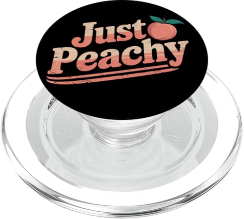 Peachy Vintage-Look für sommerliebende, pfirsichfarbene Mädchen PopSockets PopGrip für MagSafe Peachy Vintage-Look für sommerliebende, pfirsichfarbene Mädchen PopSockets PopGrip für MagSafe von Just Peachy