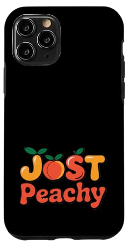 Pfirsiche Sommerfrucht Nostalgie Pfirsichfrucht Retro Grafik Hülle für iPhone 11 Pro von Just Peachy