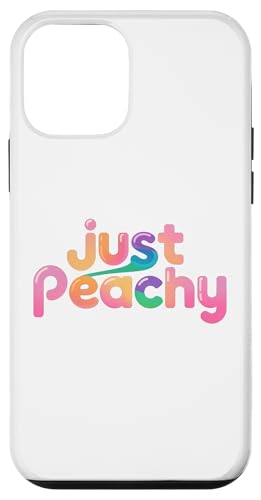 Pfirsiche Sommerfrucht Nostalgie Pfirsichfrucht Retro Grafik Hülle für iPhone 12 mini von Just Peachy