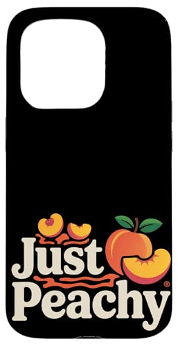 Pfirsiche Sommerfrucht Nostalgie Pfirsichfrucht Retro Grafik Hülle für iPhone 15 Pro von Just Peachy