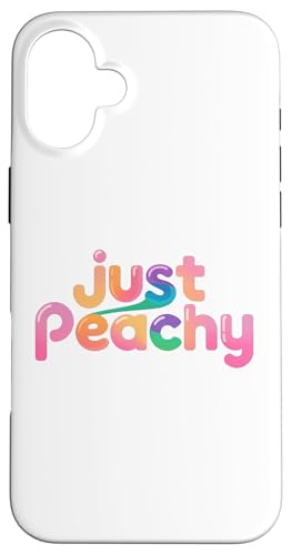 Pfirsiche Sommerfrucht Nostalgie Pfirsichfrucht Retro Grafik Hülle für iPhone 16 Plus von Just Peachy
