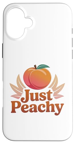 Pfirsiche Sommerfrucht Nostalgie Pfirsichfrucht Retro Grafik Hülle für iPhone 16 Plus von Just Peachy