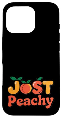 Pfirsiche Sommerfrucht Nostalgie Pfirsichfrucht Retro Grafik Hülle für iPhone 16 Pro von Just Peachy
