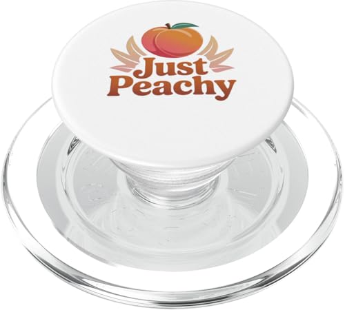 Pfirsiche Sommerfrucht Nostalgie Pfirsichfrucht Retro Grafik PopSockets PopGrip für MagSafe Pfirsiche Sommerfrucht Nostalgie Pfirsichfrucht Retro Grafik PopSockets PopGrip für MagSafe von Just Peachy