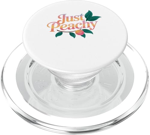 Pfirsiche Sommerfrucht Nostalgie Pfirsichfrucht Retro Grafik PopSockets PopGrip für MagSafe Pfirsiche Sommerfrucht Nostalgie Pfirsichfrucht Retro Grafik PopSockets PopGrip für MagSafe von Just Peachy
