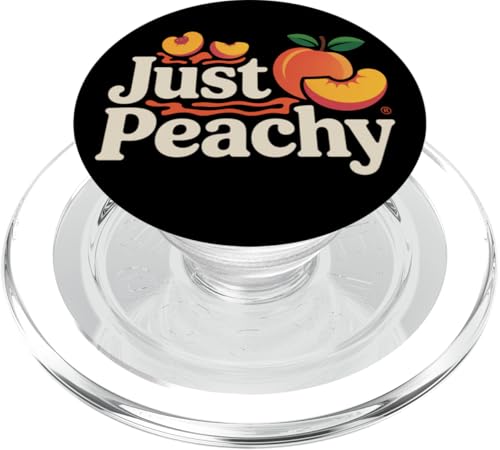 Pfirsiche Sommerfrucht Nostalgie Pfirsichfrucht Retro Grafik PopSockets PopGrip für MagSafe Pfirsiche Sommerfrucht Nostalgie Pfirsichfrucht Retro Grafik PopSockets PopGrip für MagSafe von Just Peachy