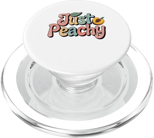 Pfirsiche Sommerfrucht Nostalgie Pfirsichfrucht Retro Grafik PopSockets PopGrip für MagSafe Pfirsiche Sommerfrucht Nostalgie Pfirsichfrucht Retro Grafik PopSockets PopGrip für MagSafe von Just Peachy