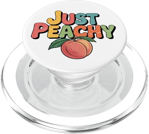 Pfirsiche Sommerfrucht Nostalgie Pfirsichfrucht Retro Grafik PopSockets PopGrip für MagSafe Pfirsiche Sommerfrucht Nostalgie Pfirsichfrucht Retro Grafik PopSockets PopGrip für MagSafe von Just Peachy