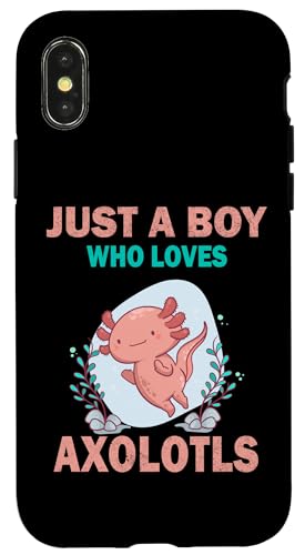 Süß, nur ein Junge, der Axolotls Fische liebt, Männer und Jungen Hülle für iPhone X/XS Süß, nur ein Junge, der Axolotls Fische liebt, Männer und Jungen Hülle für iPhone X/XS von Just a Boy who loves Apparel for men and boys