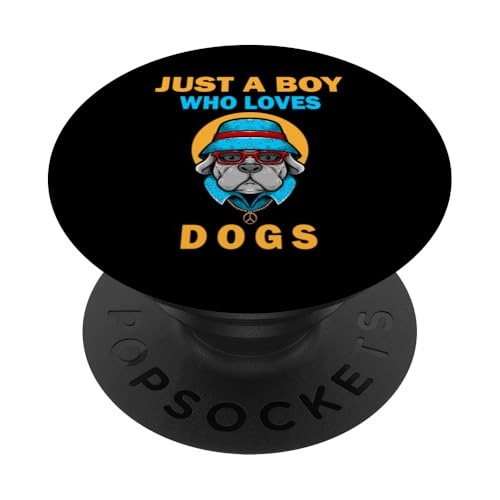 Süß, nur ein Junge, der Hunde und Tiere liebt, Männer und Jungen PopSockets Klebender PopGrip Süß, nur ein Junge, der Hunde und Tiere liebt, Männer und Jungen PopSockets Klebender PopGrip von Just a Boy who loves Apparel for men and boys