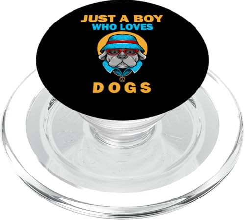 Süß, nur ein Junge, der Hunde und Tiere liebt, Männer und Jungen PopSockets PopGrip für MagSafe Süß, nur ein Junge, der Hunde und Tiere liebt, Männer und Jungen PopSockets PopGrip für MagSafe von Just a Boy who loves Apparel for men and boys