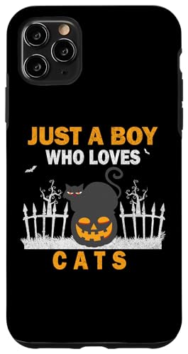Süß, nur ein Junge, der Katzen, Tiere liebt, Männer und Jungen. Hülle für iPhone 11 Pro Max Süß, nur ein Junge, der Katzen, Tiere liebt, Männer und Jungen. Hülle für iPhone 11 Pro Max von Just a Boy who loves Apparel for men and boys