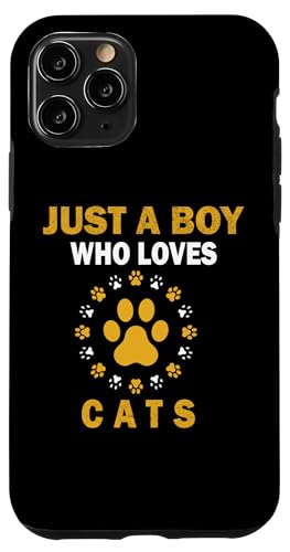 Süß, nur ein Junge, der Katzen, Tiere liebt, Männer und Jungen. Hülle für iPhone 11 Pro Süß, nur ein Junge, der Katzen, Tiere liebt, Männer und Jungen. Hülle für iPhone 11 Pro von Just a Boy who loves Apparel for men and boys