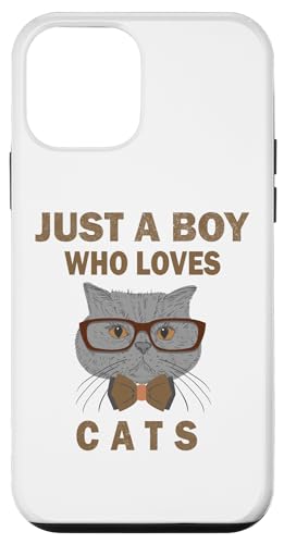 Süß, nur ein Junge, der Katzen, Tiere liebt, Männer und Jungen. Hülle für iPhone 12 mini Süß, nur ein Junge, der Katzen, Tiere liebt, Männer und Jungen. Hülle für iPhone 12 mini von Just a Boy who loves Apparel for men and boys