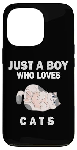 Süß, nur ein Junge, der Katzen, Tiere liebt, Männer und Jungen. Hülle für iPhone 13 Pro Süß, nur ein Junge, der Katzen, Tiere liebt, Männer und Jungen. Hülle für iPhone 13 Pro von Just a Boy who loves Apparel for men and boys