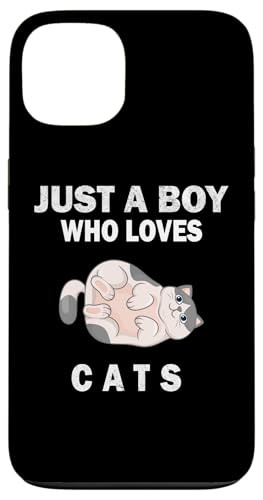 Süß, nur ein Junge, der Katzen, Tiere liebt, Männer und Jungen. Hülle für iPhone 13 Süß, nur ein Junge, der Katzen, Tiere liebt, Männer und Jungen. Hülle für iPhone 13 von Just a Boy who loves Apparel for men and boys