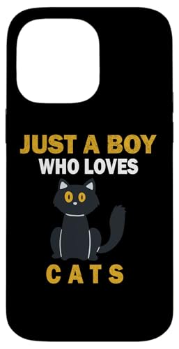 Süß, nur ein Junge, der Katzen, Tiere liebt, Männer und Jungen. Hülle für iPhone 14 Pro Max Süß, nur ein Junge, der Katzen, Tiere liebt, Männer und Jungen. Hülle für iPhone 14 Pro Max von Just a Boy who loves Apparel for men and boys