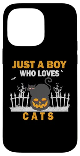 Süß, nur ein Junge, der Katzen, Tiere liebt, Männer und Jungen. Hülle für iPhone 14 Pro Max von Just a Boy who loves Apparel for men and boys