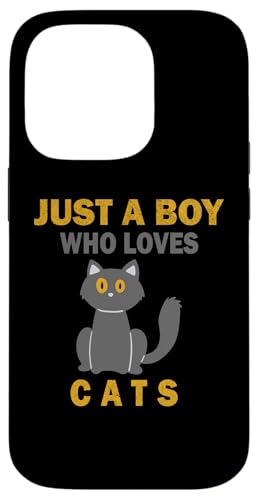 Süß, nur ein Junge, der Katzen, Tiere liebt, Männer und Jungen. Hülle für iPhone 14 Pro Süß, nur ein Junge, der Katzen, Tiere liebt, Männer und Jungen. Hülle für iPhone 14 Pro von Just a Boy who loves Apparel for men and boys