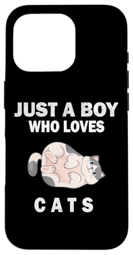 Süß, nur ein Junge, der Katzen, Tiere liebt, Männer und Jungen. Hülle für iPhone 16 Pro Süß, nur ein Junge, der Katzen, Tiere liebt, Männer und Jungen. Hülle für iPhone 16 Pro von Just a Boy who loves Apparel for men and boys
