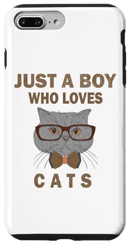 Süß, nur ein Junge, der Katzen, Tiere liebt, Männer und Jungen. Hülle für iPhone 7 Plus/8 Plus von Just a Boy who loves Apparel for men and boys