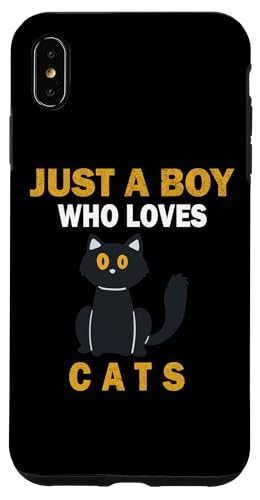 Süß, nur ein Junge, der Katzen, Tiere liebt, Männer und Jungen. Hülle für iPhone XS Max Süß, nur ein Junge, der Katzen, Tiere liebt, Männer und Jungen. Hülle für iPhone XS Max von Just a Boy who loves Apparel for men and boys