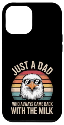 Adler Lustiger Vatertag Papa Milch Hülle für iPhone 12 Pro Max Adler Lustiger Vatertag Papa Milch Hülle für iPhone 12 Pro Max von Just a Dad who always came back with the Milk