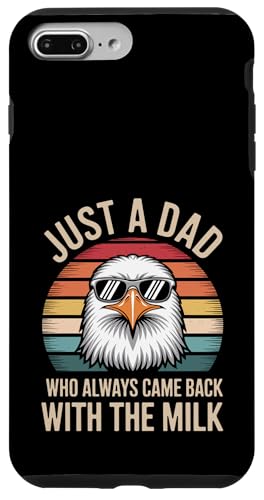Adler Lustiger Vatertag Papa Milch Hülle für iPhone 7 Plus/8 Plus Adler Lustiger Vatertag Papa Milch Hülle für iPhone 7 Plus/8 Plus von Just a Dad who always came back with the Milk