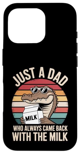 Lustige Vatertagsmilch mit Alligatormotiv Hülle für iPhone 16 Pro Lustige Vatertagsmilch mit Alligatormotiv Hülle für iPhone 16 Pro von Just a Dad who always came back with the Milk