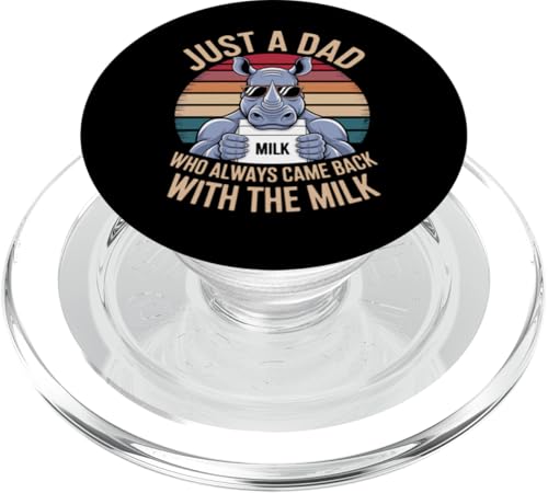 Nashorn Funny Father's Day Dad Milk PopSockets PopGrip für MagSafe Nashorn Funny Father's Day Dad Milk PopSockets PopGrip für MagSafe von Just a Dad who always came back with the Milk