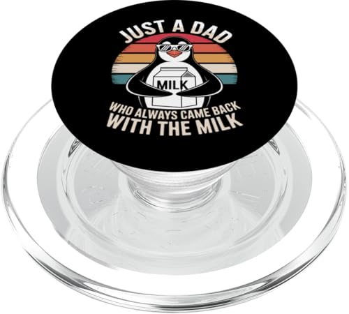 Pinguin Funny Father's Day Dad Milk PopSockets PopGrip für MagSafe Pinguin Funny Father's Day Dad Milk PopSockets PopGrip für MagSafe von Just a Dad who always came back with the Milk