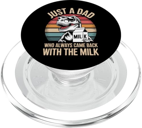 T Rex Lustige Vatertagsmilch PopSockets PopGrip für MagSafe T Rex Lustige Vatertagsmilch PopSockets PopGrip für MagSafe von Just a Dad who always came back with the Milk
