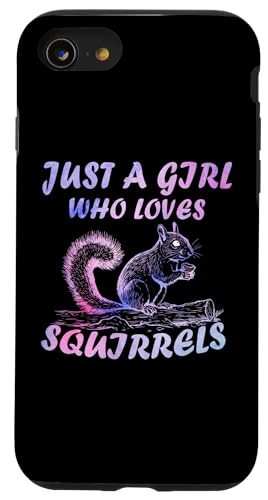 Cute Just A Girl Who Loves Eichhörnchen Tiere Frauen und Mädchen Hülle für iPhone SE (2020) / 7 / 8 von Just a girl who loves Apparel for girls and women