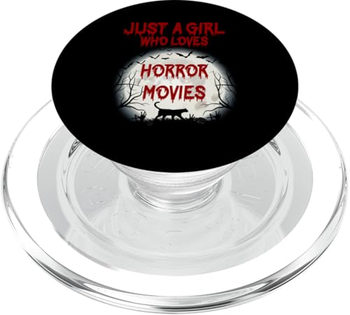 Cute Just A Girl Who Loves Horrorfilme Women and Girls PopSockets PopGrip für MagSafe Cute Just A Girl Who Loves Horrorfilme Women and Girls PopSockets PopGrip für MagSafe von Just a girl who loves Apparel for girls and women