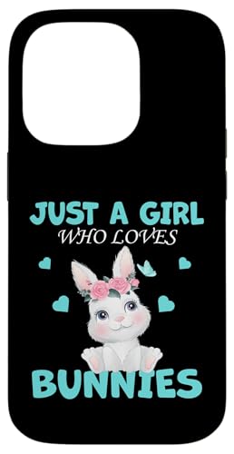 Süß, nur ein Mädchen, das Hasen und Tiere liebt, Damen und Mädchen Hülle für iPhone 14 Pro von Just a girl who loves Apparel for girls and women