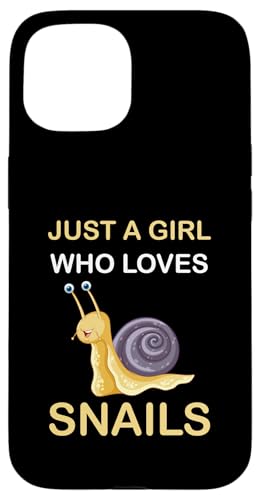 Süß, nur ein Mädchen, das Schnecken und Tiere liebt, Damen und Mädchen Hülle für iPhone 15 von Just a girl who loves Apparel for girls and women
